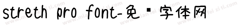 streth pro font字体转换